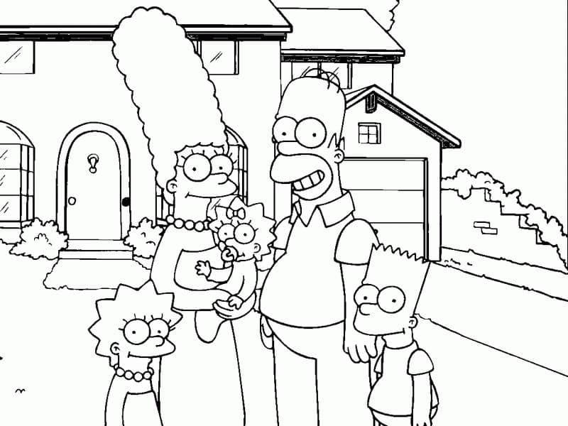 Simpsons ausmalbilder 01