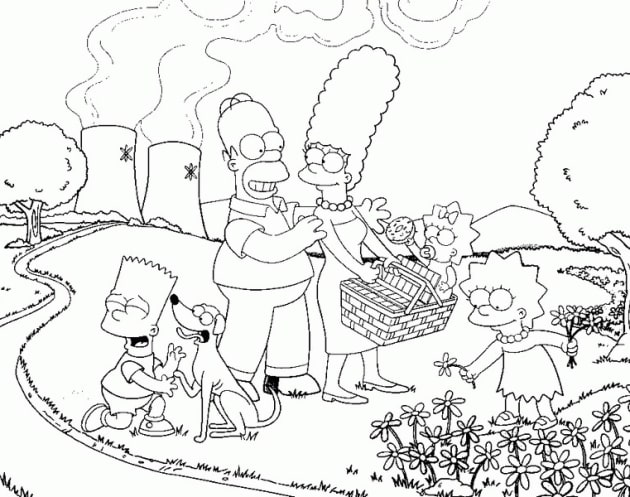Simpsons ausmalbilder 07