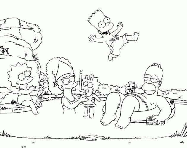 Simpsons ausmalbilder 13