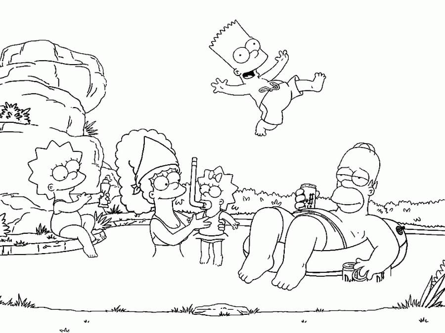 Simpsons ausmalbilder 13