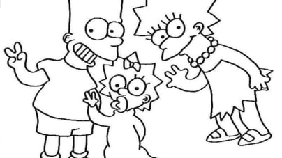 Simpsons ausmalbilder 14