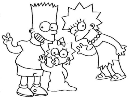 Simpsons ausmalbilder 14