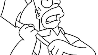 Simpsons ausmalbilder 17