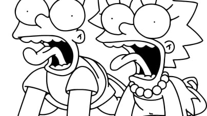 Simpsons ausmalbilder 20