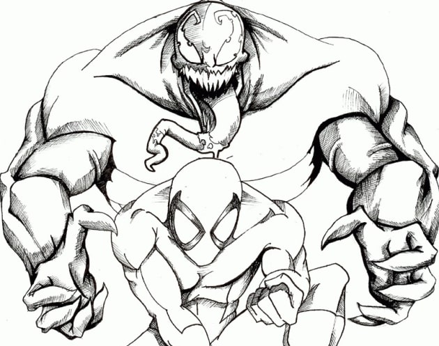 Venom ausmalbilder 01