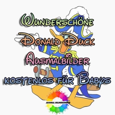 Wunderschöne Donald Duck Ausmalbilder