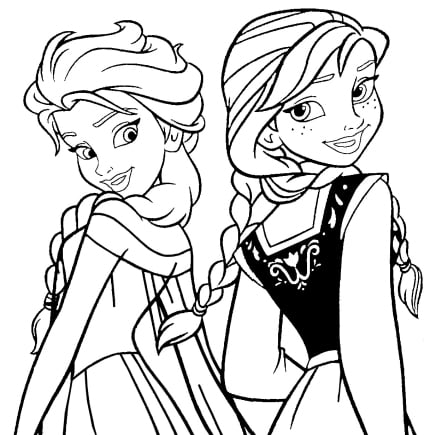 Anna und Elsa ausmalbilder 11