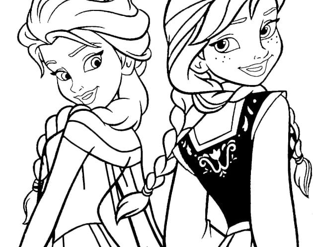 Anna und Elsa ausmalbilder 11
