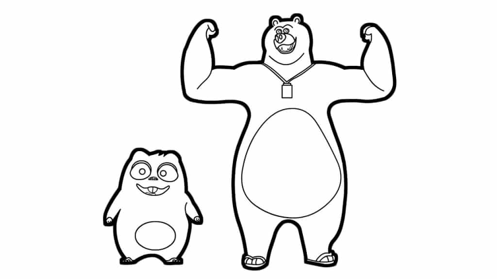 ausmalbilder grizzy und die lemminge