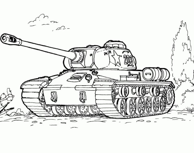 Panzer ausmalbilder 02