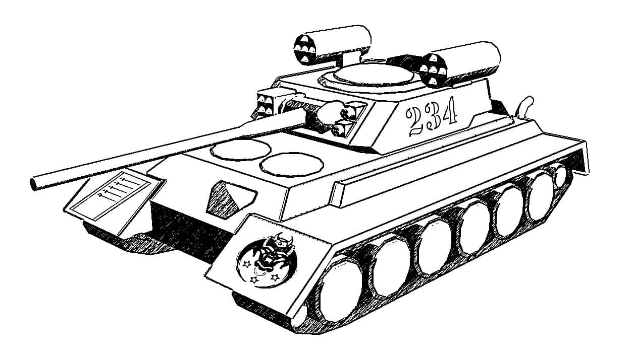 Panzer ausmalbilder 09