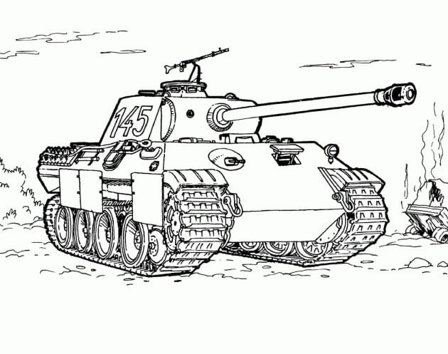 Panzer ausmalbilder 11