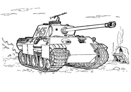 Panzer ausmalbilder 18