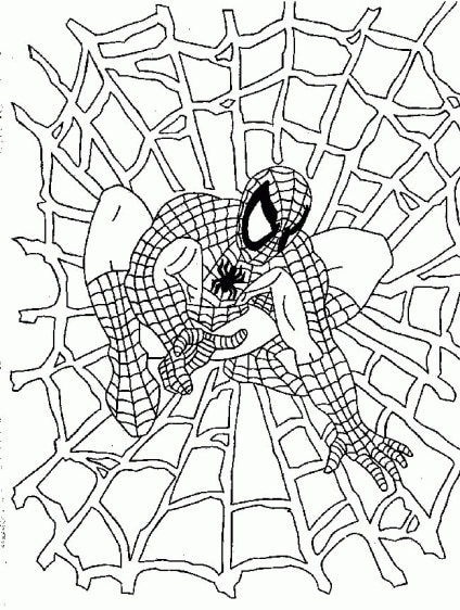 Spiderman ausmalbilder 02