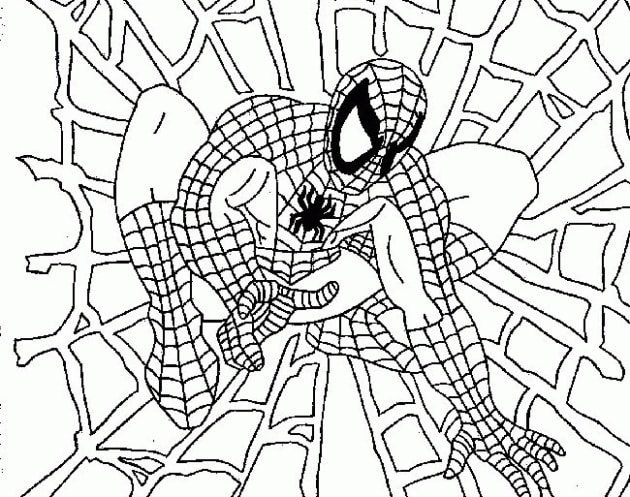 Spiderman ausmalbilder 02