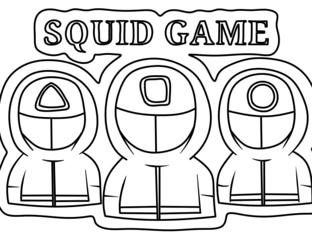 Squid game ausmalbilder 01