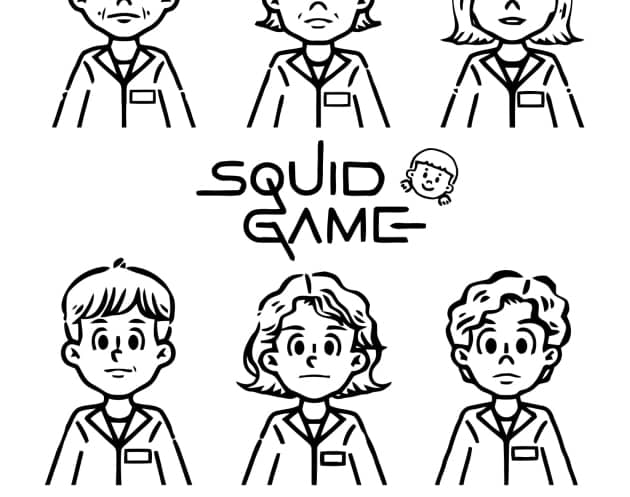 Squid game ausmalbilder 12