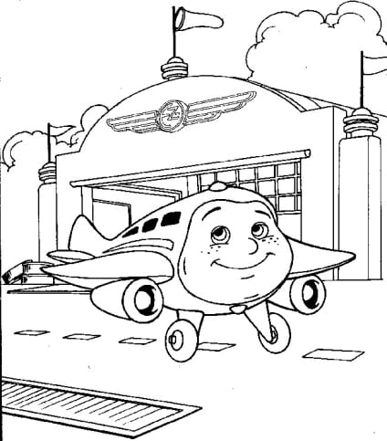 jay the jet plane coloring pages