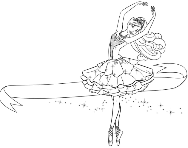 Ballerina Ausmalbilder (1)