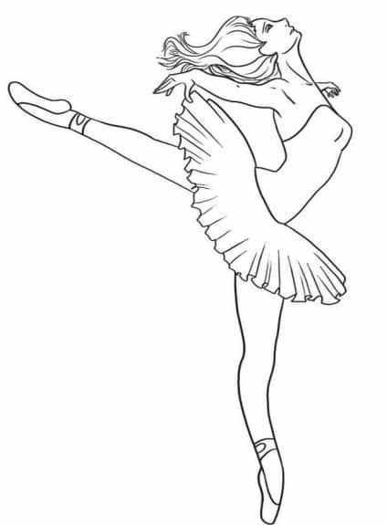Ballerina Ausmalbilder (2)