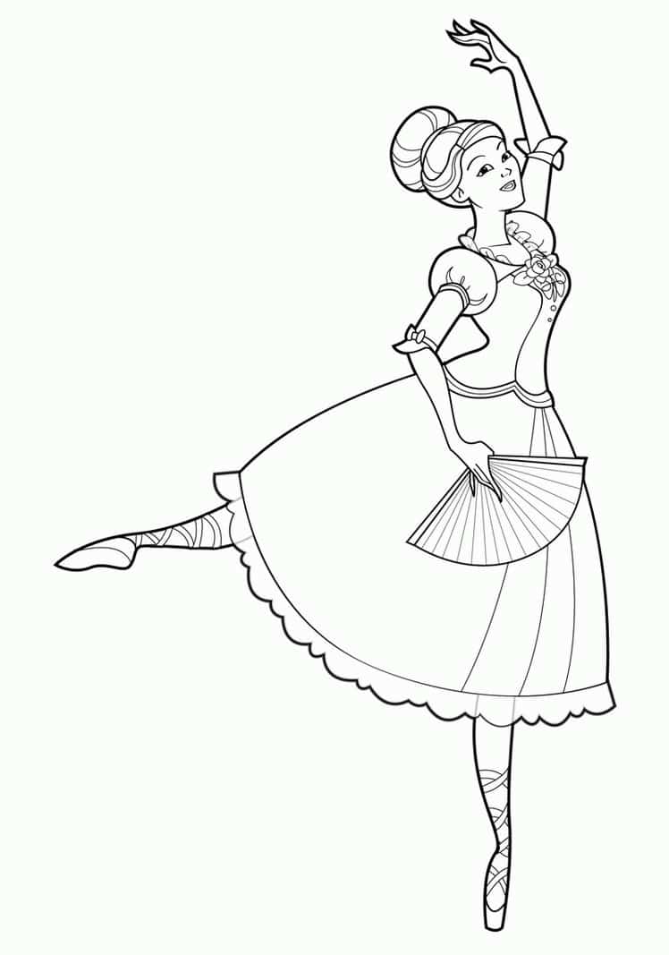 Ballerina Ausmalbilder (20)