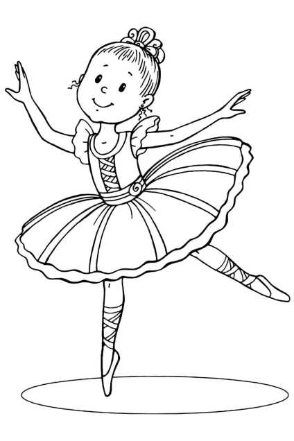 Ballerina Ausmalbilder (4)