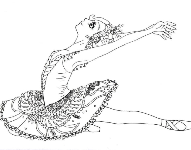 Ballerina Ausmalbilder (9)