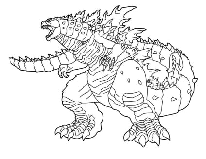 Godzilla ausmalbilder 17