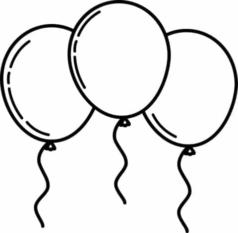 Luftballon ausmalbilder 19