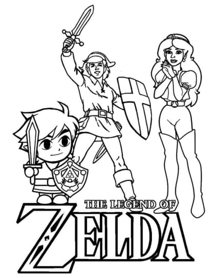 Zelda ausmalbilder 17