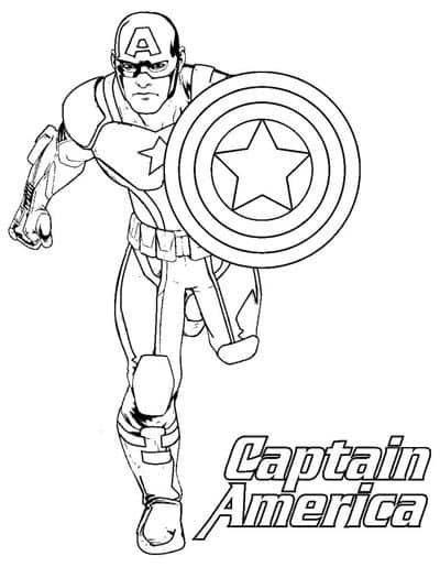 ausmalbilderkinder.de - Ausmalbilder Captain America 02
