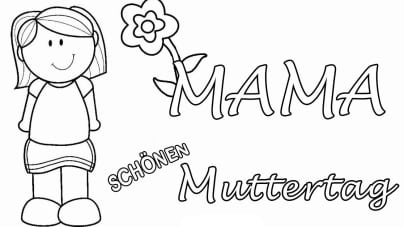 Free printable Mother's Day kindergarten coloring pages