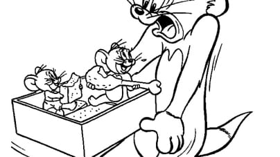 ausmalbilderkinder.de - Ausmalbilder Tom & Jerry 02