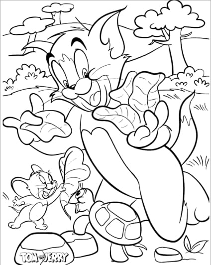 ausmalbilderkinder.de - Ausmalbilder Tom & Jerry 27