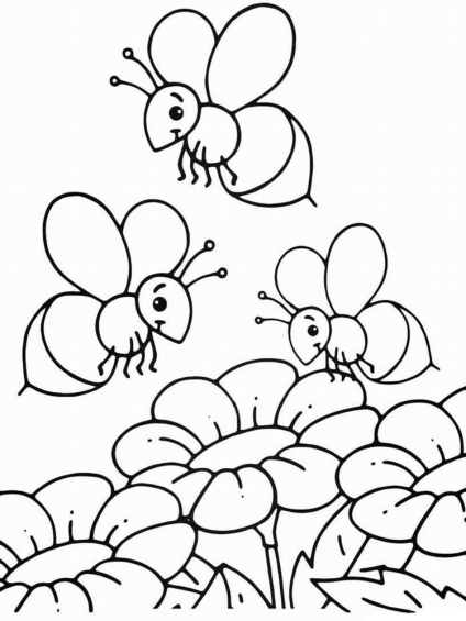 ausmalbilderkinder.de - Ausmalbilder Bienen 06