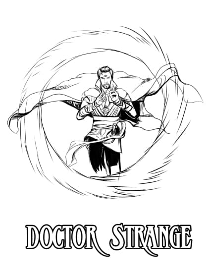 ausmalbilderkinder.de - Ausmalbilder Doctor Strange 13