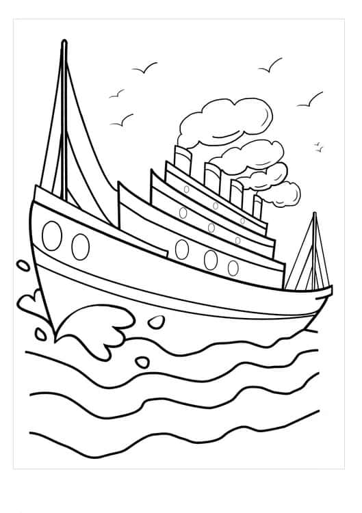 ausmalbilderkinder.de - Ausmalbilder Titanic 14