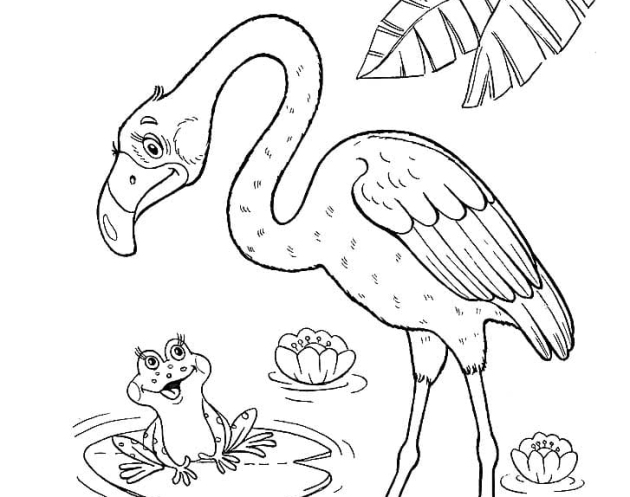 ausmalbilderkinder.de - Ausmalbilder Flamingo 08