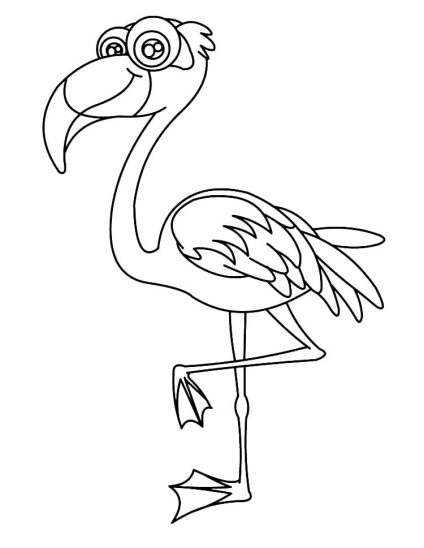 ausmalbilderkinder.de - Ausmalbilder Flamingo 16