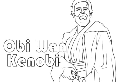 ausmalbilderkinder.de - Ausmalbilder Obi Wan Kenobi 01