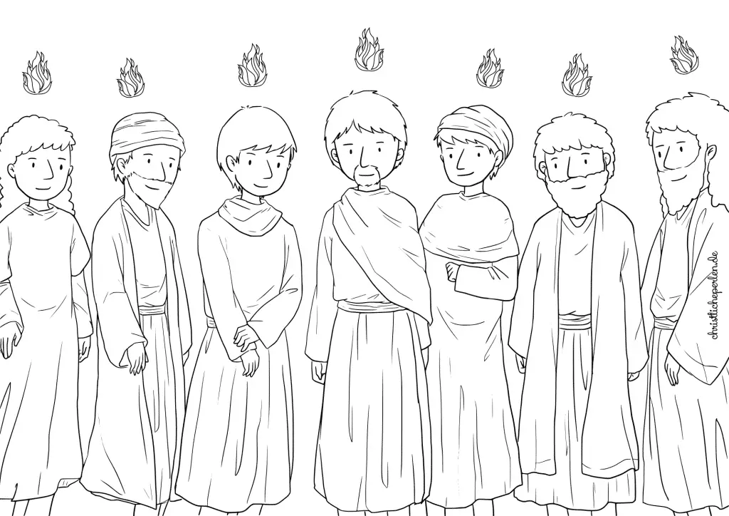 15+ Pentecost coloring pages free to print for children