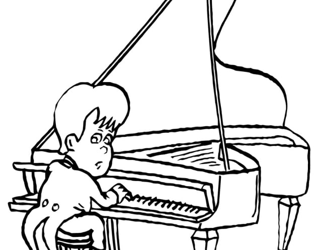 ausmalbilderkinder.de - Ausmalbilder Piano 12