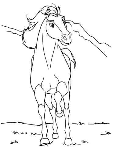 Spirit riding free Free printable coloring pages