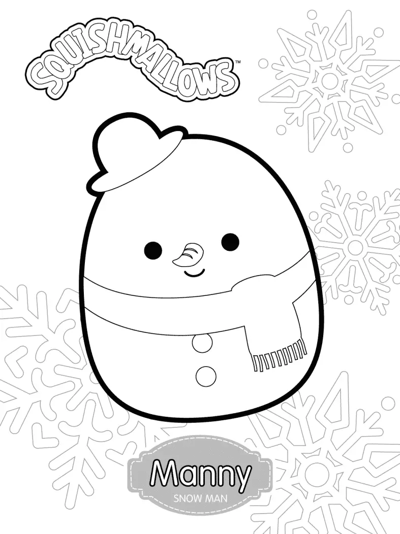 40+ Squishmallows Free printable coloring pages