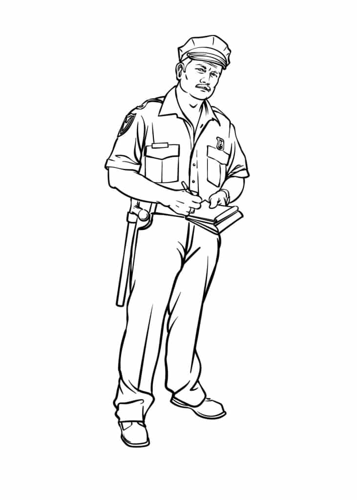 20+ Police Coloring Pages To Print - Including Police Cars