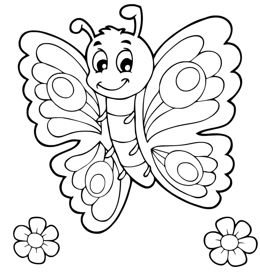ausmalbilderkinder.de - Ausmalbilder Schmetterling 10