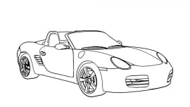 Porsche Free printable coloring pages - Many models