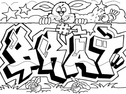 ausmalbilderkinder.de - Ausmalbilder Graffiti 03