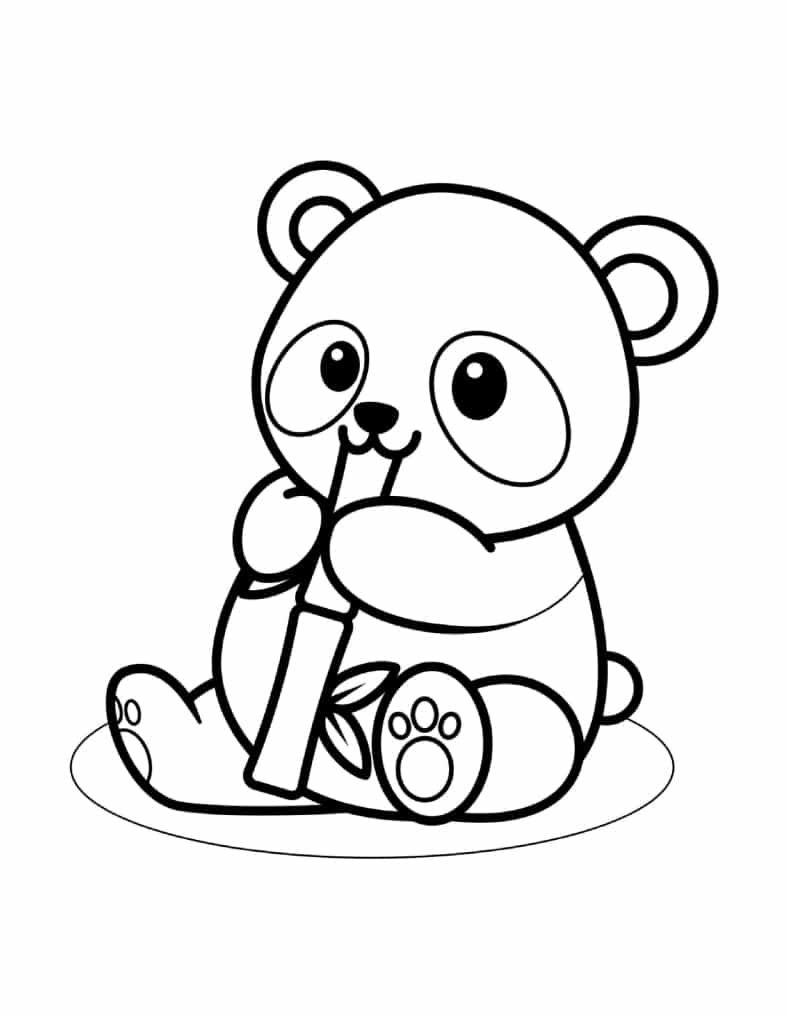  20+ Super süße Panda ausmalbilder für Kinder zum Ausmalen Illustration 