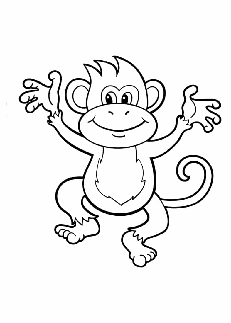 20+ Affe ausmalbilder mit vielen Aktivitäten zum Ausmalen